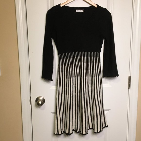 Calvin Klein Sweater Dress Fit and Flare Size S - Picture 1 of 7